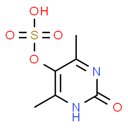 Sulfuric acid mono-(2-hydroxy-4,6-dimethyl-pyrimidin-5-yl) ester结构式