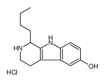 1-butyl-2,3,4,9-tetrahydro-1H-pyrido[3,4-b]indol-6-ol,hydrochloride结构式