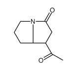 1-acetyl-1,2,5,6,7,8-hexahydropyrrolizin-3-one Structure