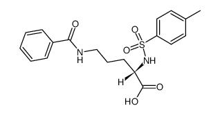 N5-benzoyl-N2-(toluene-4-sulfonyl)-L-ornithine Structure