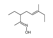 N-(3-ethyl-6-methyloct-5-en-2-ylidene)hydroxylamine Structure