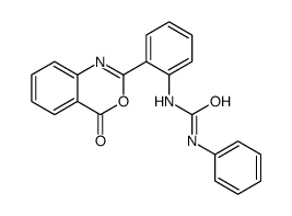 1-[2-(4-oxo-3,1-benzoxazin-2-yl)phenyl]-3-phenylurea结构式