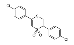 2,5-bis(4-chlorophenyl)-1,4-dithiine 1,1-dioxide Structure
