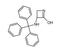 (3S)-3-(tritylamino)azetidin-2-one结构式