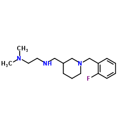 N'-{[1-(2-Fluorobenzyl)-3-piperidinyl]methyl}-N,N-dimethyl-1,2-ethanediamine Structure