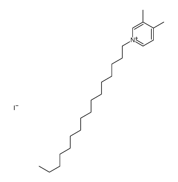 1-hexadecyl-3,4-dimethylpyridin-1-ium,iodide Structure