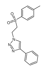 4-phenyl-1-(2-tosylethyl)-1H-1,2,3-triazole结构式