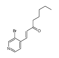 1-(3-bromopyridin-4-yl)oct-1-en-3-one Structure