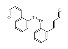 3-[2-[[2-(3-oxoprop-1-enyl)phenyl]ditellanyl]phenyl]prop-2-enal Structure