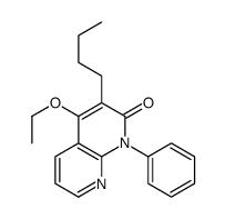 3-butyl-4-ethoxy-1-phenyl-1,8-naphthyridin-2-one结构式