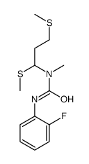 1-[1,3-bis(methylsulfanyl)propyl]-3-(2-fluorophenyl)-1-methylurea Structure