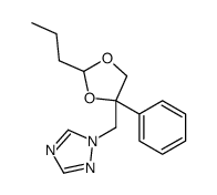 1-[(4-phenyl-2-propyl-1,3-dioxolan-4-yl)methyl]-1,2,4-triazole Structure