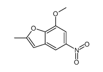 7-methoxy-2-methyl-5-nitro-1-benzofuran结构式