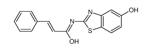 N-(5-hydroxy-1,3-benzothiazol-2-yl)-3-phenylprop-2-enamide Structure