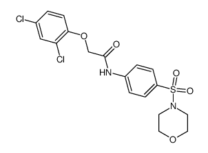 2-(2,4-Dichloro-phenoxy)-N-[4-(morpholine-4-sulfonyl)-phenyl]-acetamide Structure