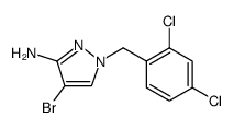 4-bromo-1-(2,4-dichlorobenzyl)-1H-pyrazol-3-amine hydrochloride结构式