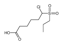 6-chloro-6-propylsulfonylhexanoic acid Structure