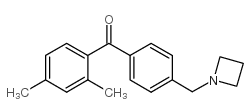 4'-AZETIDINOMETHYL-2,4-DIMETHYLBENZOPHENONE结构式