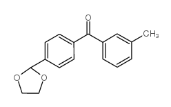 4'-(1,3-DIOXOLAN-2-YL)-3-METHYLBENZOPHENONE结构式