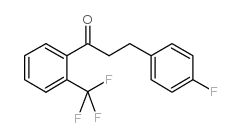 3-(4-FLUOROPHENYL)-2'-TRIFLUOROMETHYLPROPIOPHENONE结构式