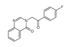 3-[2-(4-fluorophenyl)-2-oxoethyl]quinazolin-4-one结构式