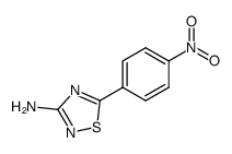 5-(4-nitro-phenyl)-[1,2,4]thiadiazol-3-ylamine Structure