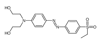 2-[4-[(4-ethylsulfonylphenyl)diazenyl]-N-(2-hydroxyethyl)anilino]ethanol结构式