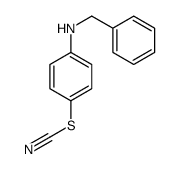 [4-(benzylamino)phenyl] thiocyanate结构式