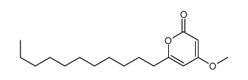 4-methoxy-6-((1-butyl)heptyl)-2H-pyran-2-one结构式
