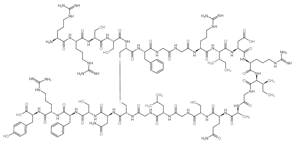 Atrial Natriuretic Factor (3-28) (rat) trifluoroacetate salt structure