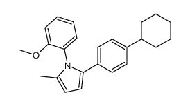 2-(4-cyclohexylphenyl)-1-(2-methoxyphenyl)-5-methylpyrrole Structure