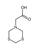 2-(1,3,5-dithiazinan-5-yl)acetic acid Structure