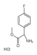 (S)-Methyl 2-amino-2-(4-fluorophenyl)acetate hydrochloride structure