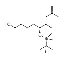 (5S,6S)-5-(tert-butyldimethylsilyloxy)-6,8-dimethylnon-8-en-1-ol结构式