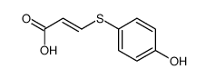 3-(4-hydroxyphenyl)sulfanylprop-2-enoic acid结构式