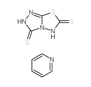 pyridine; 6-thia-1,3,4,8-tetrazabicyclo[3.3.0]oct-4-ene-2,7-dithione结构式