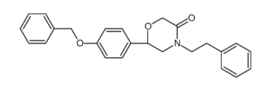 (6S)-4-(2-phenylethyl)-6-(4-phenylmethoxyphenyl)morpholin-3-one结构式