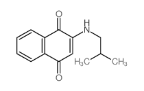 2-(2-methylpropylamino)naphthalene-1,4-dione structure