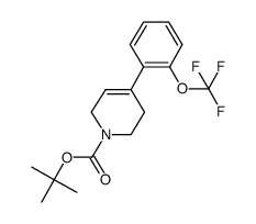 tert-butyl 4-(2-(trifluoromethoxy)phenyl)-3,6-dihydropyridine-1(2H)-carboxylate结构式