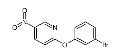 Pyridine, 2-(3-bromophenoxy)-5-nitro Structure