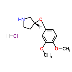 Pyrrolidine, 3-(3,4-dimethoxyphenoxy)-, (3R) structure