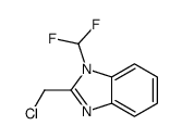 2-(chloromethyl)-1-(difluoromethyl)benzimidazole Structure