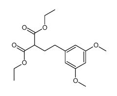 2-(β-(3,5-Dimethoxy-phenyl)-aethyl)-malonsaeure-diaethylester结构式