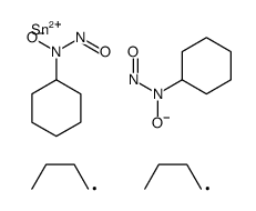 N,N'-[(dibutylstannylene)bis(oxy)]bis[N-nitrosocyclohexylamine] Structure