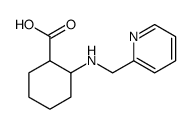 Cyclohexanecarboxylic acid, 2-[(2-pyridinylmethyl)amino]- Structure
