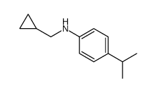 Benzenamine, N-(cyclopropylmethyl)-4-(1-methylethyl) Structure