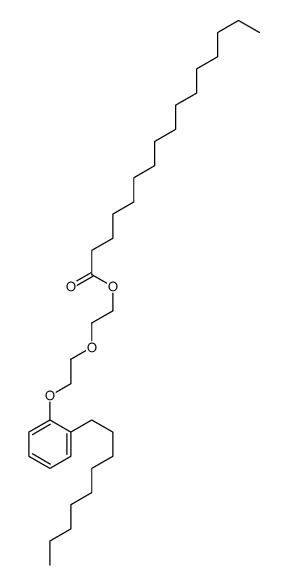 2-[2-(nonylphenoxy)ethoxy]ethyl palmitate structure