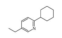 2-cyclohexyl-5-ethylpyridine结构式