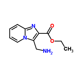 Ethyl 3-(aminomethyl)imidazo[1,2-a]pyridine-2-carboxylate结构式