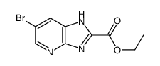 6-BROMO-1H-IMIDAZO[4,5-B]PYRIDINE-2-CARBOXYLICACIDETHYLESTER Structure